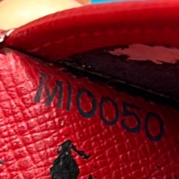 Auth. Louis Vuitton Epi Leather Porte Billes Compact Red Wallet Vintage France - Picture 16 of 17